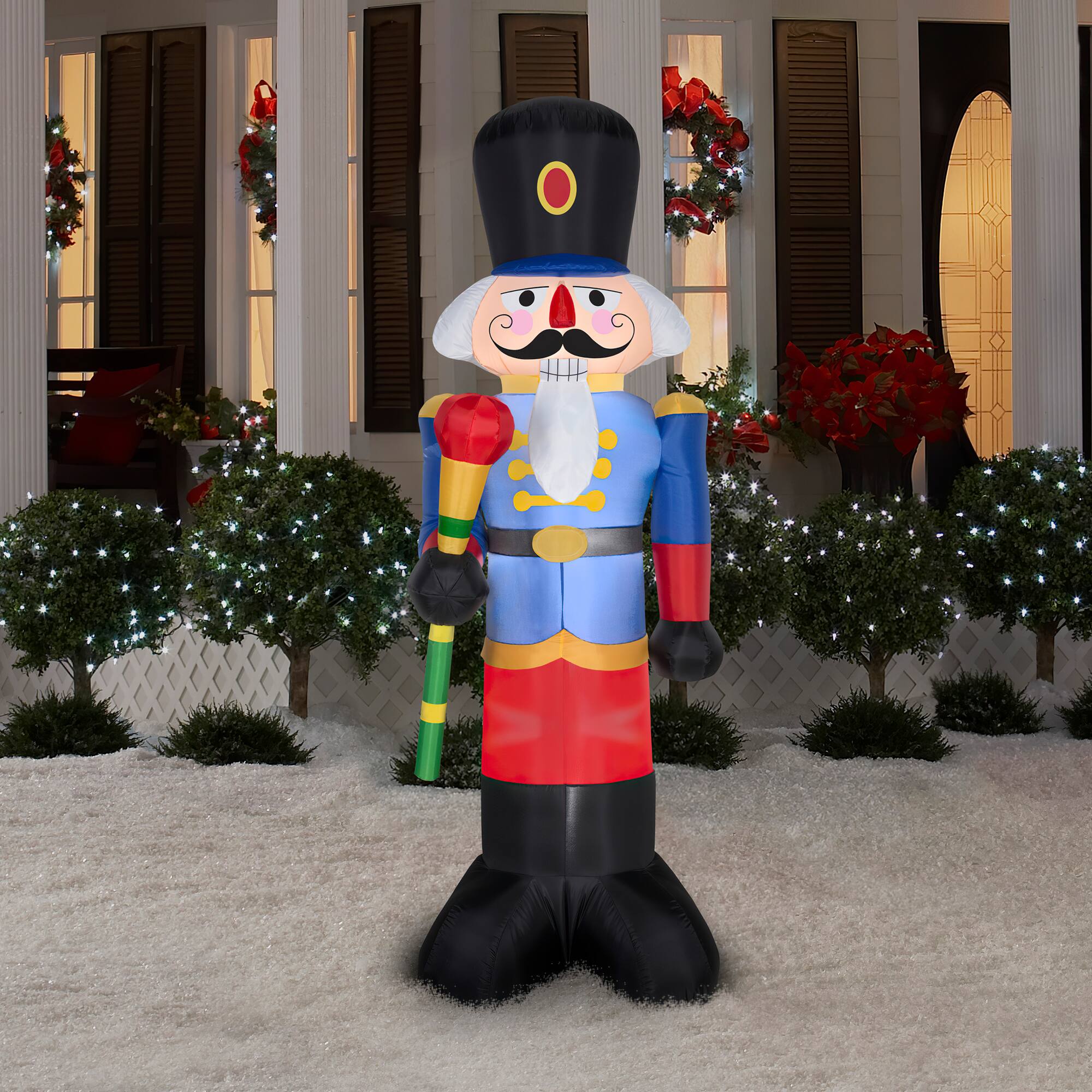 6.5ft. Airblown® Inflatable Blue Nutcracker